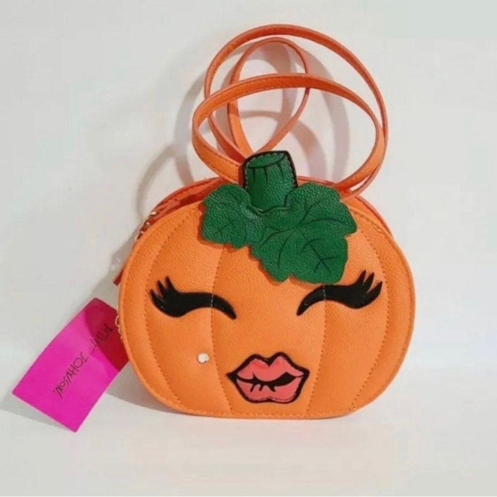 NWT Betsey Johnson RARE Pumpkin Crossbody Bag